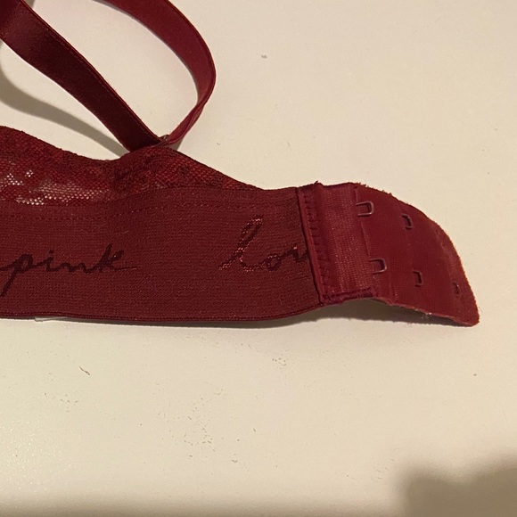 PINK | Victoria’s Secret Wear Everywhere T-Shirt Lightly Lined Red Bra | 36C - Picture 9 of 12